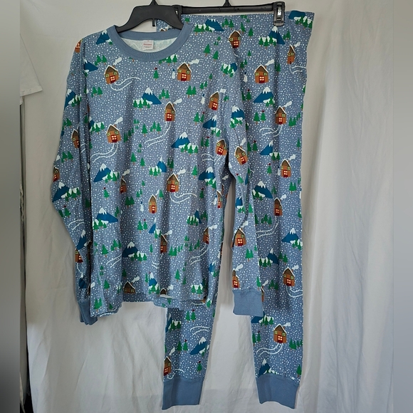 Hanna Andersson Other - Women's Hanna Andersson Cozy Winter Cabin Print Pajama Set XXL Holiday PJs 2X